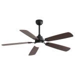 Ventilatore da Soffitto con Luce Rolipo 18W LED 132cm 6 Velocità Silenzioso Telecomando Funzione Inverno