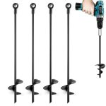 Tornillo de Tierra Autrucker 45 cm Anclaje Espiral Acero Inoxidable