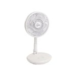 Tischventilator Klappbar Farelek Orikaz 15W Weiß Leise mit Fernbedienung