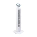 Ventilador Torre Farelek Dakota 50W 3 Velocidades Oscilante Temporizador 74cm Blanco