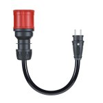 Adaptador go-e CH-04-02 1 toma 16 A IP55 para carga interior con cable 0,3 m