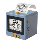 Impressora Térmica Portátil Bluetooth WiFi Klack AI Printer Azul com Função Voz