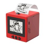 Impressora Térmica Mini Portátil Bluetooth WiFi Klack AI Printer Vermelha com Voz