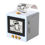 Impressora Térmica Portátil Bluetooth WiFi Klack AI Printer Branca Modos Criativos