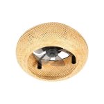 Deckenventilator mit Licht Farelek Canisséa 20W 50cm 6 Stufen Leise Fernbedienung