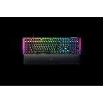 Teclado Razer BlackWidow V4 mecânico com switches verdes e RGB alemão