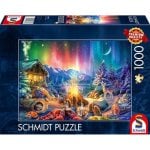Puzzle Schmidt Spiele 1000 pièces Feu de camp sous le ciel étoilé