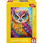 Puzzle Schmidt Spiele 1000 piezas Búho con vestido de loro