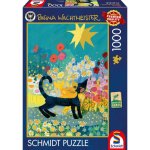 Puzzle 1000 pièces Schmidt Spiele Rosina Wachtmeister Chat dans la mer de fleurs