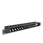 Kabelkanal-Panel Inter-Tech 88887276 1U Schwarz