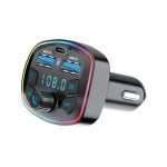 Transmissor FM Bluetooth Forever Carregador Automóvel USB-C 2x USB-A Preto