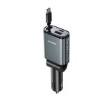 Caricatore Auto Joyroom 3 in 1 45 W Cavo USB-C Retrattile