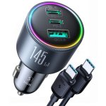 Cargador Para Coche Sign De 145 W Con 2 Puertos Usb-c Y 1 Puerto Usb-a - Pd Y Qc3.0