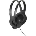 Auriculares Vivanco VVHEADTV50K com cabo jack 3,5 e 6,5 mm para TV preto