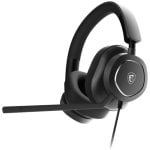 Auriculares MSI Maestro 300 com cabo USB-C/USB-A gaming microfone destacável preto