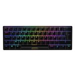 Teclado Sharkoon SGK50 S4 compacto 60% com switches Kailh Red e RGB AZERTY francês