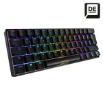 Teclado Sharkoon SKILLER SGK50 S4 mecânico compacto com switches Kailh Brown e RGB alemão