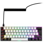 Teclado Sharkoon SGK50 S4 mecánico compacto 60% con switches Gateron Yellow y RGB alemán