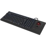 Teclado KeySonic KSK-8202ELU-T mecánico con trackball retroiluminado alemán