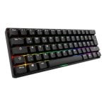 Teclado Sharkoon SKILLER SGK50 S4 Gen2 mecánico compacto con switches Gateron Yellow y RGB alemán
