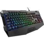 Teclado Sharkoon SKILLER SGK4 de membrana gaming con RGB y macros alemán