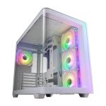 Boîtier PC FSP M580-WA Midi Tower Blanc ARGB Verre Trempé