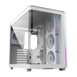 Boîtier PC FSP M580-WP Plus Midi Tower Blanc ARGB Verre Trempé