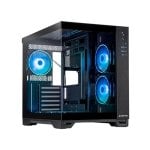 Boîtier PC Chieftec Visio GM-30B-TG-OP Noir ATX/micro ATX Verre Trempé