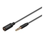 Cavo di estensione audio Goobay 1,5 m 3,5 mm Maschio-Femmina Nero