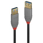 Cavo estensione USB 3.2 Gen 1 Lindy Anthra Line 2 m USB-A 5 Gbit/s Nero