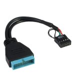 Câble USB Interne Inter-Tech 0,15 m Adaptateur Mâle-Femelle