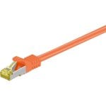 Cavo di rete Goobay RJ-45 CAT7 0,5 m arancione S/FTP