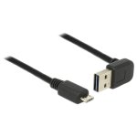 Cavo USB 2.0 DeLOCK 1 m Nero Maschio per Micro-USB B