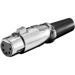 Conecteur XLR 5 broches femelle Goobay 11961 noir métallique