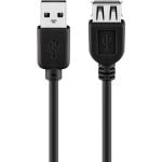 Cavo estensione USB Goobay 3 m USB 2.0 Nero