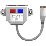 Adattatore di rete Goobay 68908 RJ-45 maschio a 2 x RJ-45 femmina 0,15 m