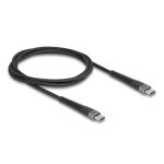 Cable USB-C a USB-C DeLOCK 1 m USB 2.0 Negro