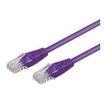 Netzwerkkabel Goobay Cat6 U/UTP 10 m violett mit RJ-45 Steckern