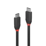 USB-C zu USB-C Kabel Lindy 36905 0,5 m USB 3.2 Gen 1 10 Gbit/s Schwarz