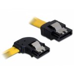 Cabo SATA DeLOCK 30 cm Amarelo com conectores metálicos