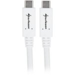 Cable USB C à USB C Sharkoon 0,5 m USB 3.2 Gen 1 Blanc