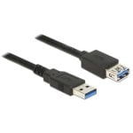 USB-Verlängerungskabel DeLOCK 85054 1 m USB 3.2 Gen 1 Schwarz