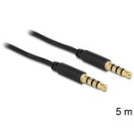 Cavo audio DeLOCK 3,5 mm maschio a maschio 5 m nero