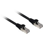 Netzwerkkabel Sharkoon Cat.6a SFTP 0,25 m Schwarz