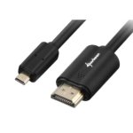 Cabo HDMI/Micro HDMI Sharkoon 1,5 m Preto 4K 3D