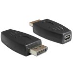 Cambiador de género para cables DeLOCK 65237 DisplayPort a mini DisplayPort Negro