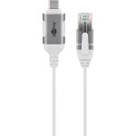 Adattatore Ethernet USB-C a RJ45 Goobay 74387 2 m Bianco