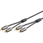 Cavo Audio RCA Goobay 65295 5 m Nero/Argento