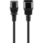 Cavo di estensione Goobay 2 m IEC C14 a IEC C13 nero