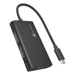 Hub ICY BOX 3 HDMI-Anschlüsse 10 Gbps USB 3.2 Gen 2 IB-AD1030-C Kabel 20 cm